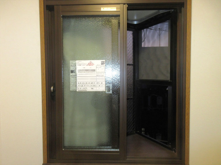 施工後の窓