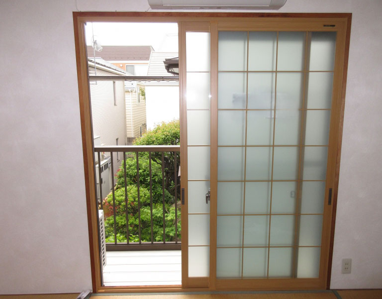 施工後の2F和室窓