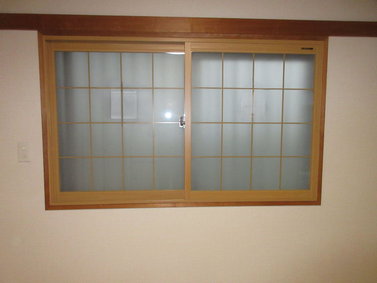 施工後の2F和室窓